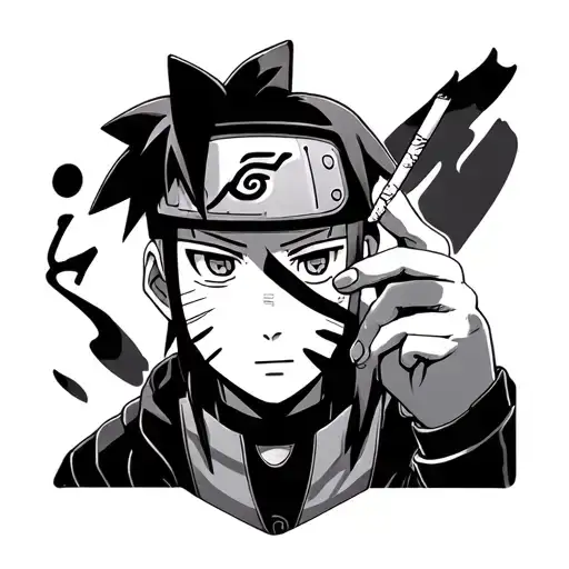 Gamakichi With Cigarette From Naruto