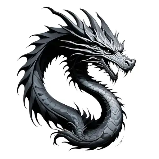 Fine Line Dragon