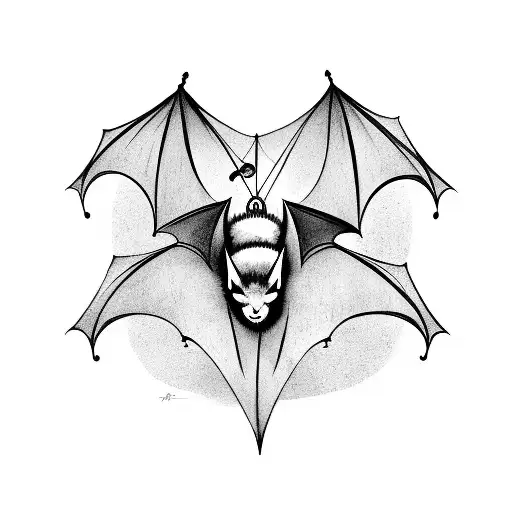 A Bat Playing A Musical Instrument