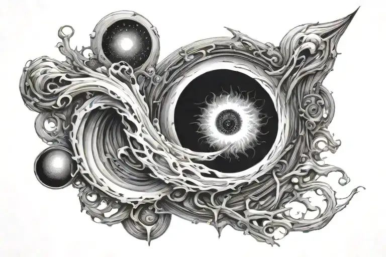 A Black Hole Inside And A Singularity