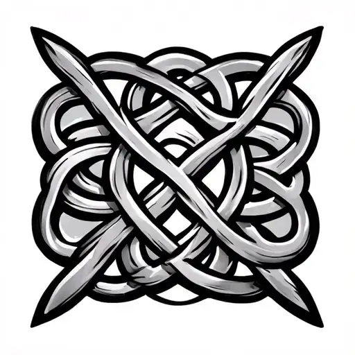 Celtic Knot Coqui Tattoo Design