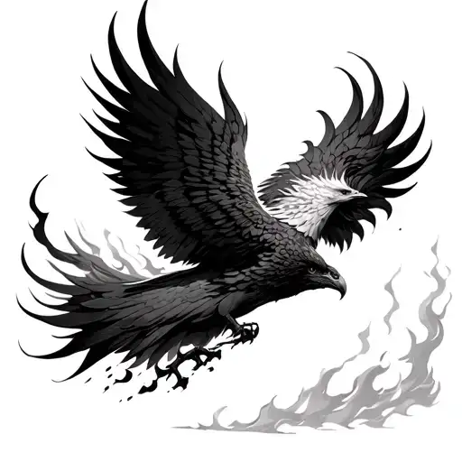 Phoenix Rising From Ashes