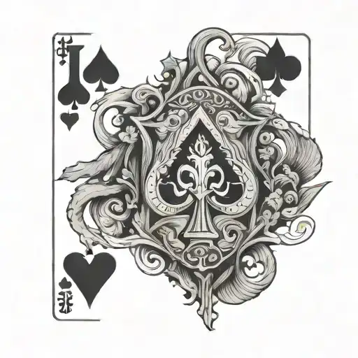 Only Spades Card With Past Life Of Darkness Inside
