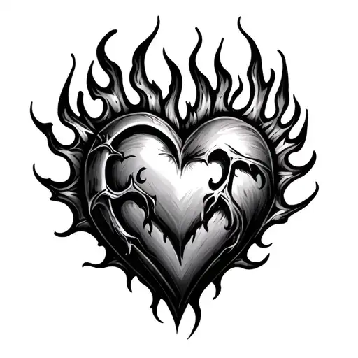 Burning Heart Gothic