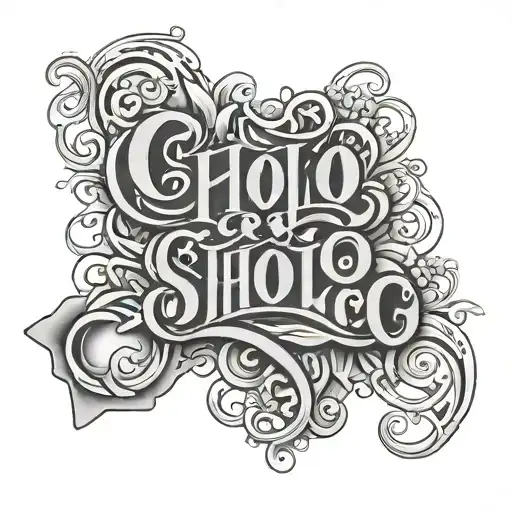 Lettering Cholo Letters Style