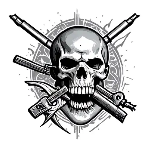 Strength Discipline Independent Men Tattoo Design