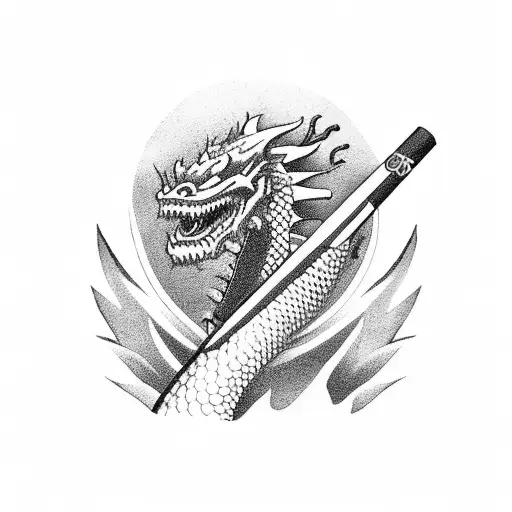 A Cigar Smoking Dragon Boat Racing On A Lake