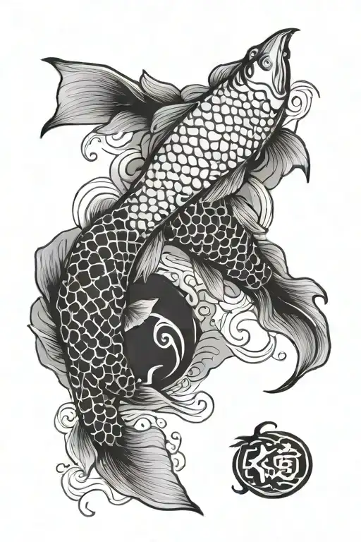 Koi Fish Yin Yang