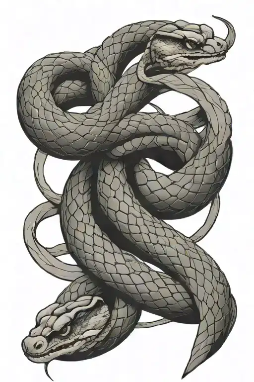 Twin Snake Intertwined