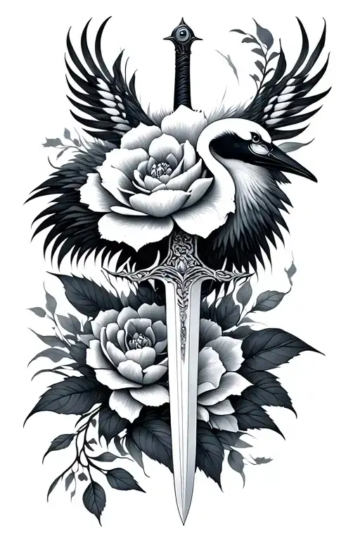 Crane Flower Sword