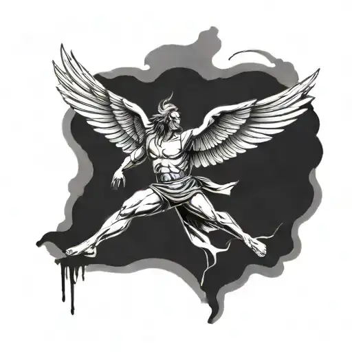 Minimalism Icarus Falling