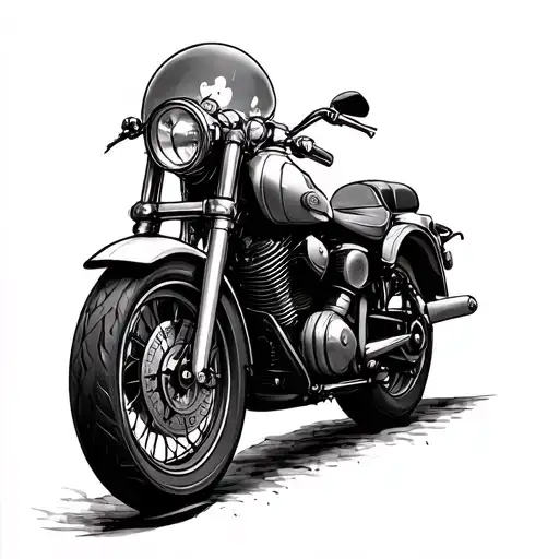 Compass With Motorcycle