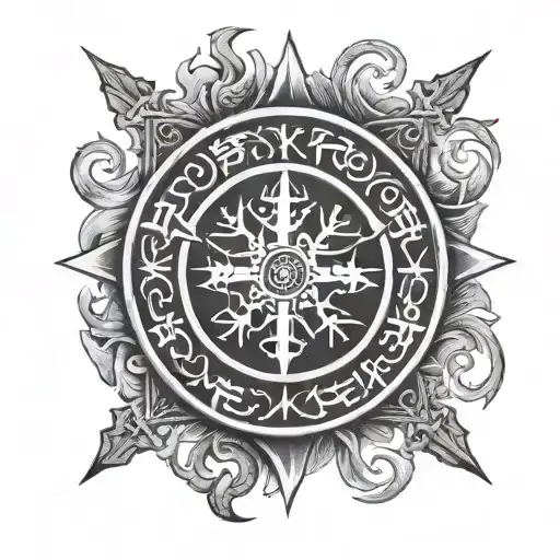 Vegvisir Symbol And Nordic God