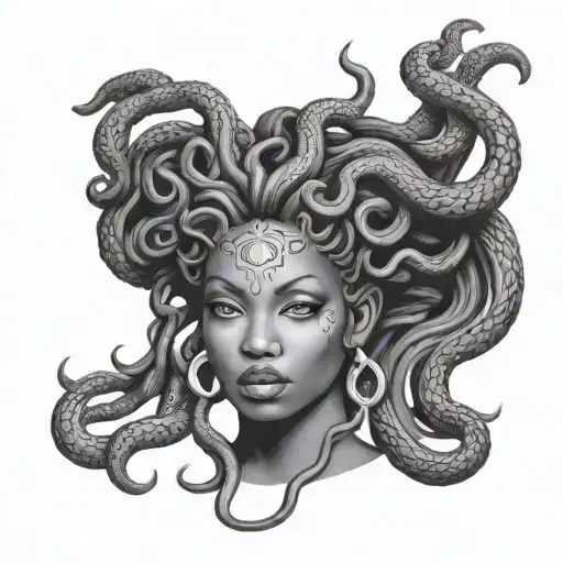 Black Woman Phenotype Medusa Head