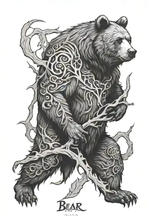 Bear Vril Nature Strenght Gothic