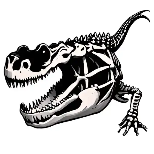 Kandinsky Crocodile Skeleton Inside