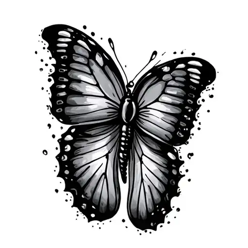 Baby Footprint With Butterfly