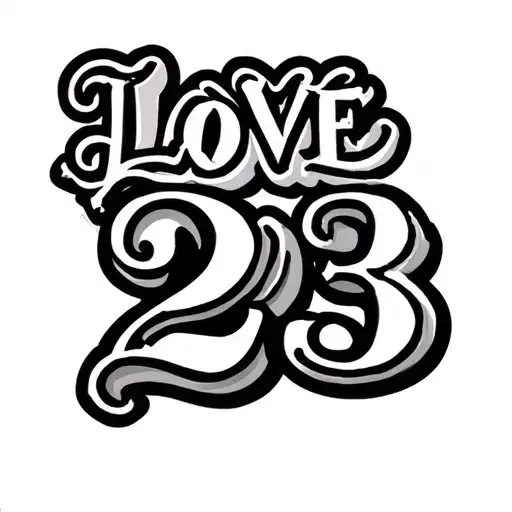 Small Tattoo With The Words Love Dad And The Number 23 Honoring A Lost Father