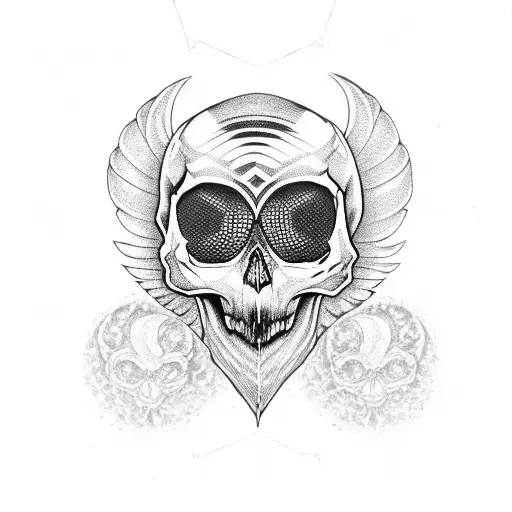 Skull And Owl