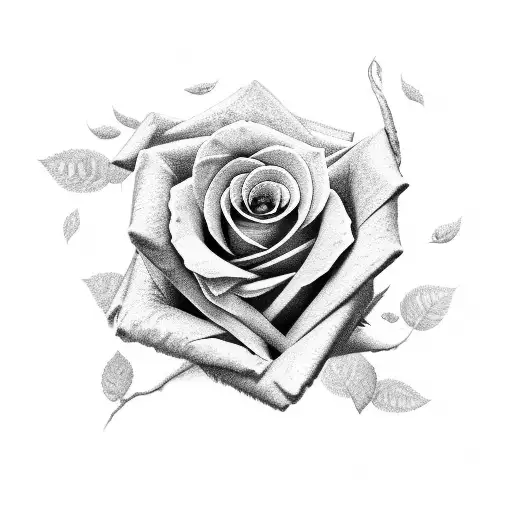 Rose In Toilet Paper