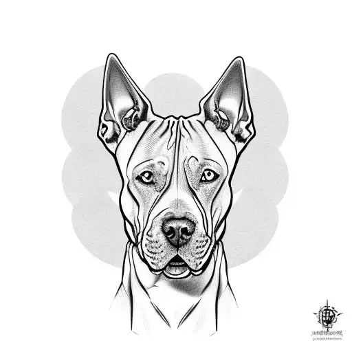 Cute Pitbull With Big Ears