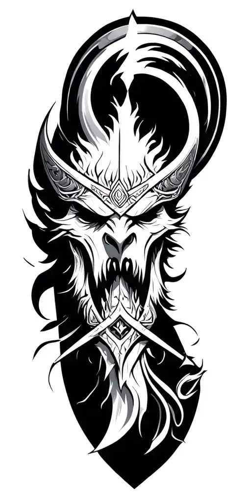 Norse Mythology Intertwined Symbolizing