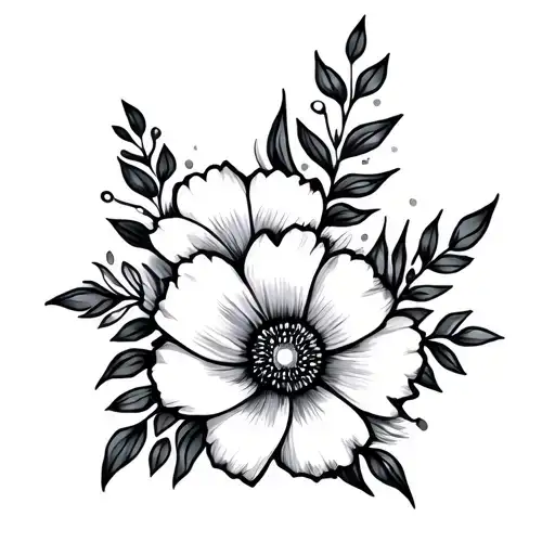 Simple Floral Upper Arm