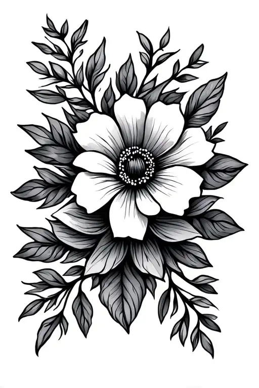 Simple Floral Upper Arm