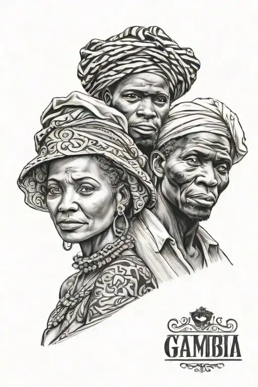 Gambia Man With German Woman Holding