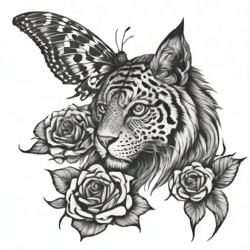 Rose Lion Bull Bull Owl Butterfly