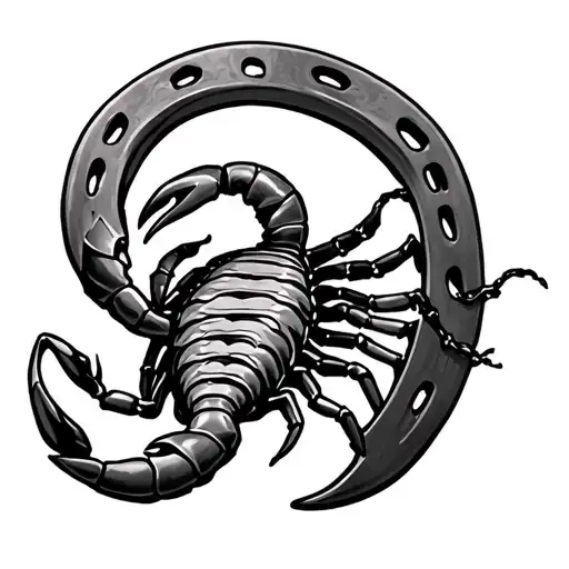 Scorpion Hanging On Horse Shoe