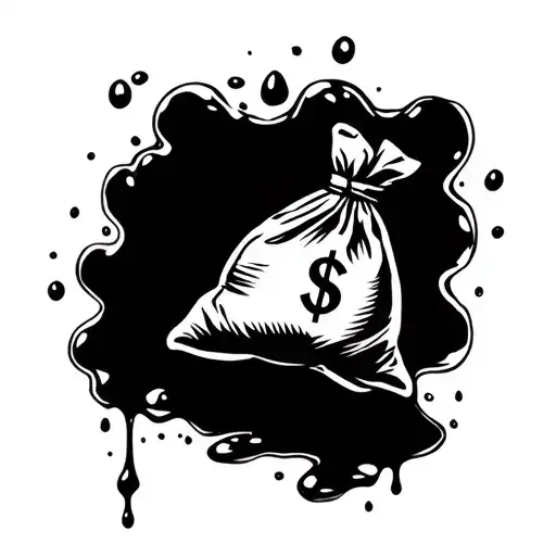 Second St Sign With Money Bag N Blood Spilling