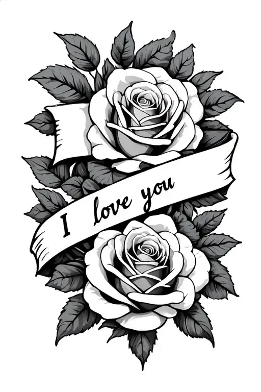 Words I Love You With Roses Wrapped