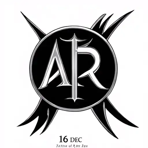 Infinte Symbol With Ar Word Written And Date 16 Dec