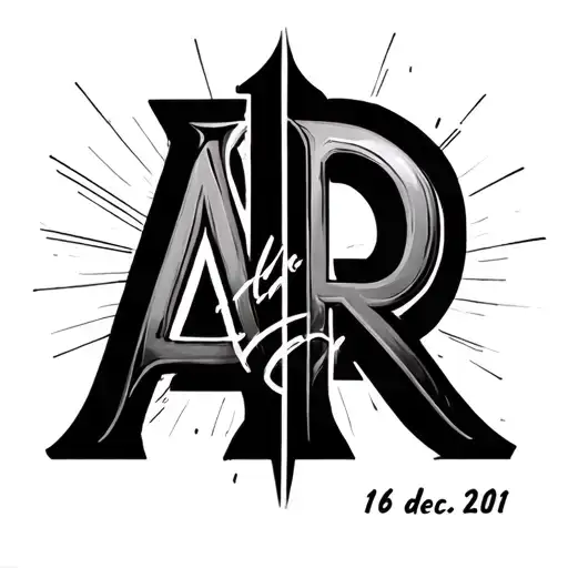 Infinte Symbol With Ar Word Written And Date 16 Dec