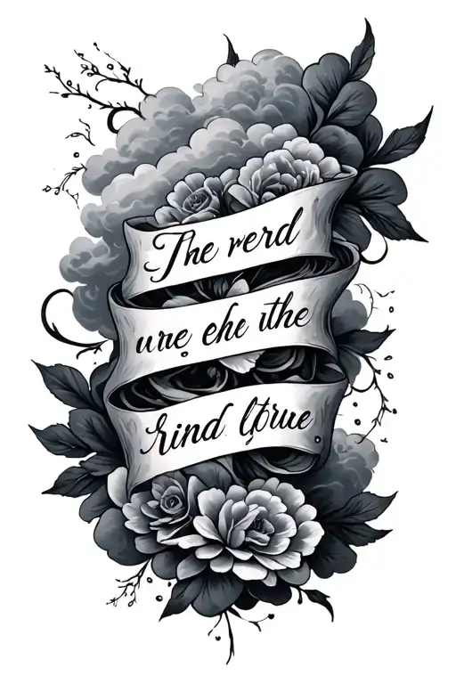 Cloudy Bible Verse In The Middle Chest