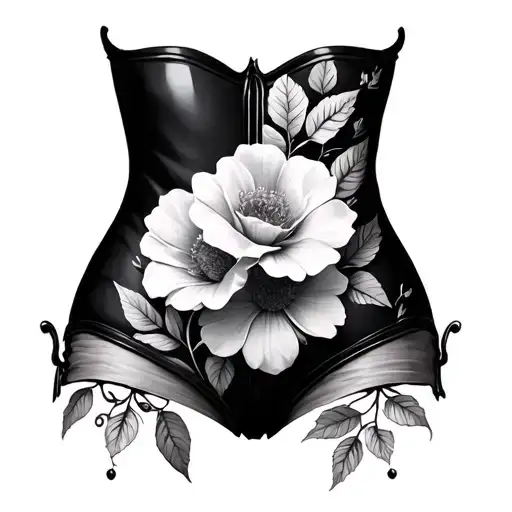 Floral Feminine Sexy Thigh To Waist