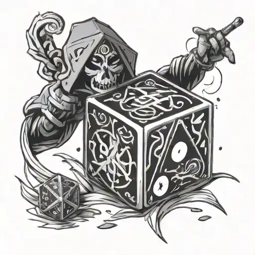 Dnd Dice In Alistor Staff Hazbin Hotel With His Show Behinf It Arms Open Looking At It