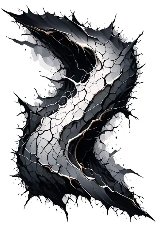 In An Abstract Style Of Cracks With Some Shades