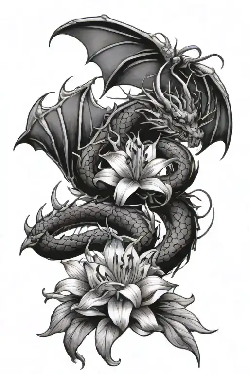 Dragon And Spiderlilly