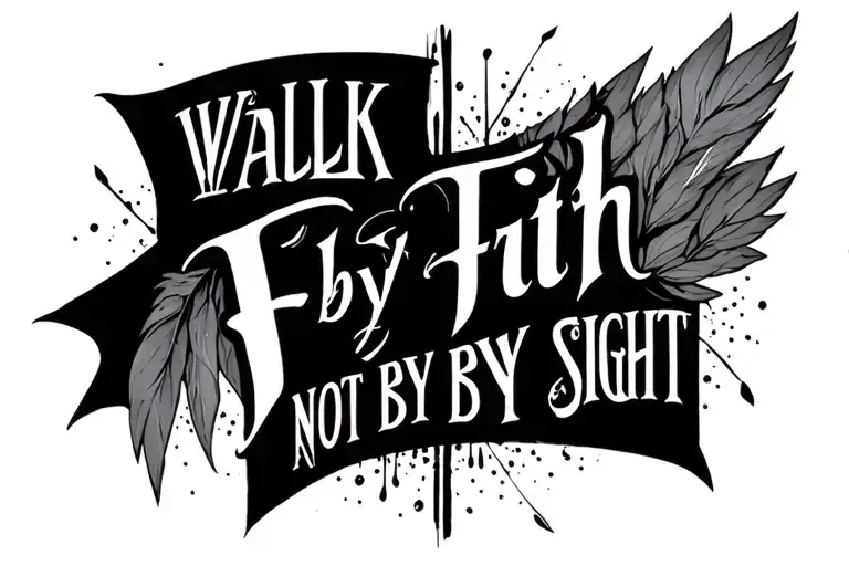 Walk By Faith Not By Sight Loss Visual