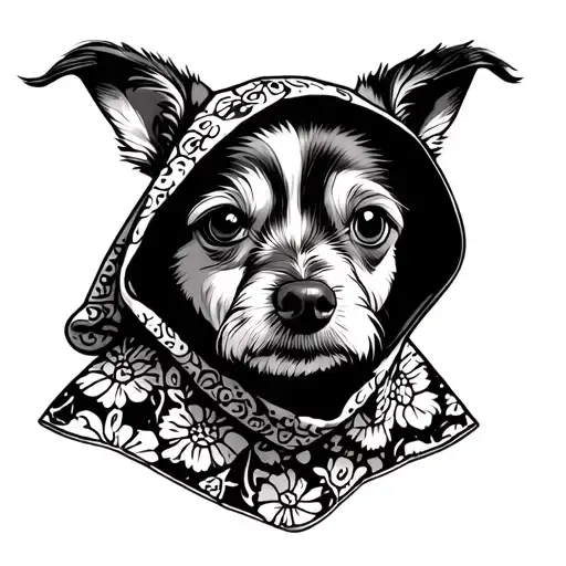 Dog Wearing A Piplulp Poncho