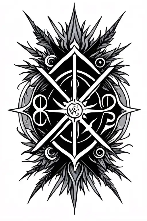 Astrological Symbol Intertwined