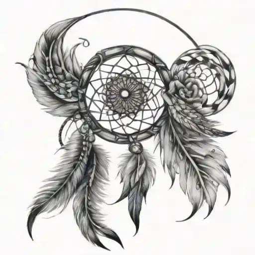 Dream Catcher Entangled In A Beautiful Scorpion Wrapped
