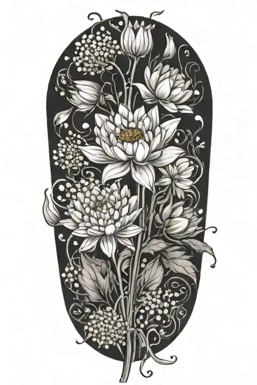 Chrysanthemum Violet Lilly Of The Valley Cosmo Narcisus Water Lilly Bouquet