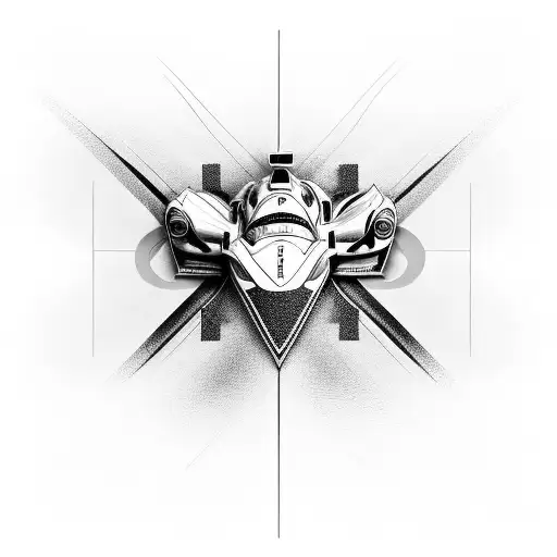 A Dynamic Composition Featuring A Car Wrap Design Inspired By The Client's Favorite Motorsport Track