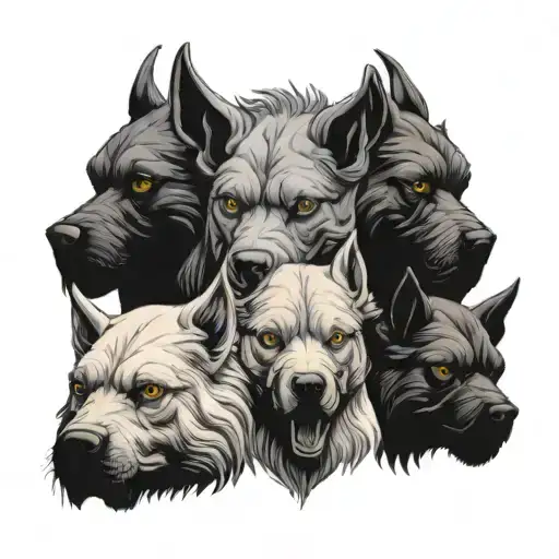 The Three Headed Dog Cerberus