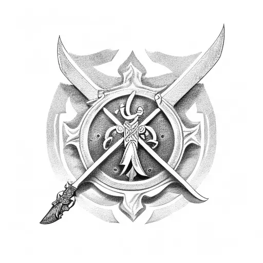 St Michael With Sword And Shield