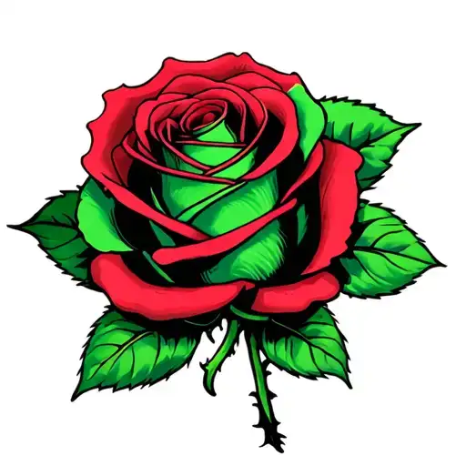 A Rose That's Green And Red With My Dads Name As The Stem Michael Perez