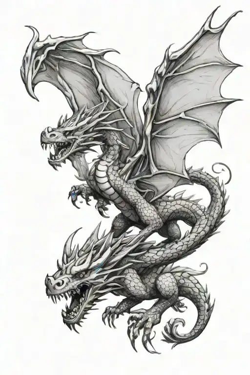 Flying Medieval Dragon